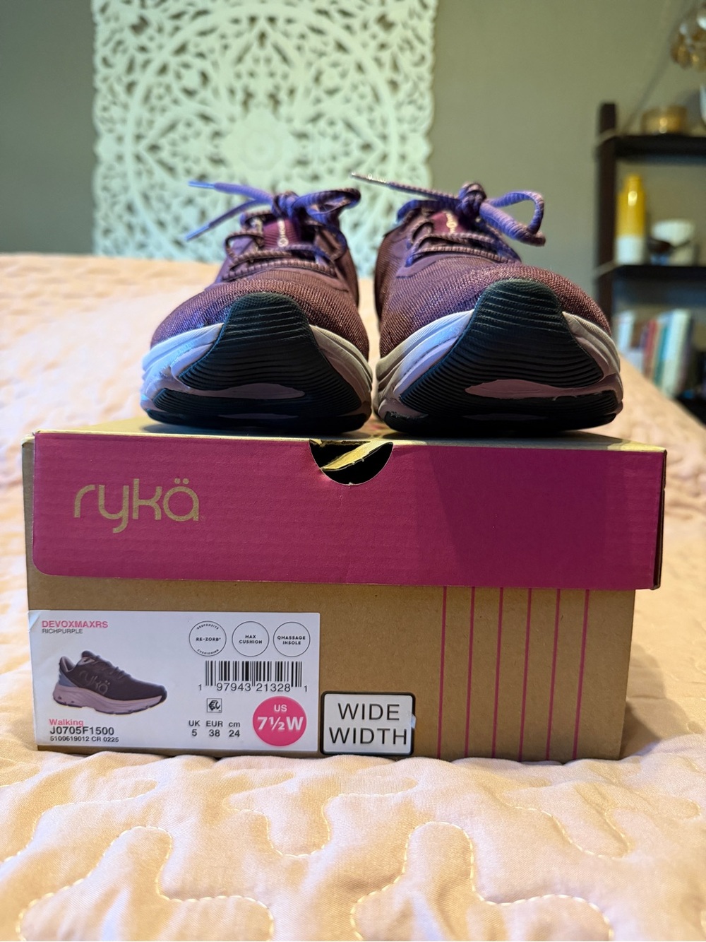 Ryka Women's Purple Athletic Walking Shoes